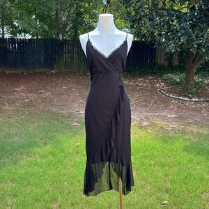90s vintage Charlotte Russe black midi / maxi dress ❤️‍🔥❤️‍🔥